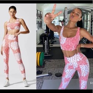 Year of Ours Bandana Set ❤️🤍 XS top & leggings